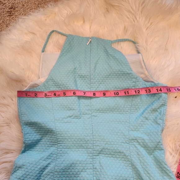 Lilly Pulitzer Annabelle Magnolia Lace Halter Top Breakwater Blue Size 00 - Picture 13 of 13